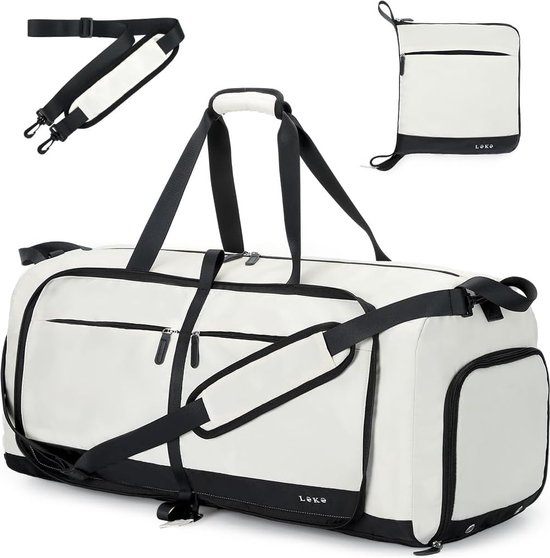 Grote reistas, weekendtas met schoenenvak , handbagage tas voor het vliegtuig