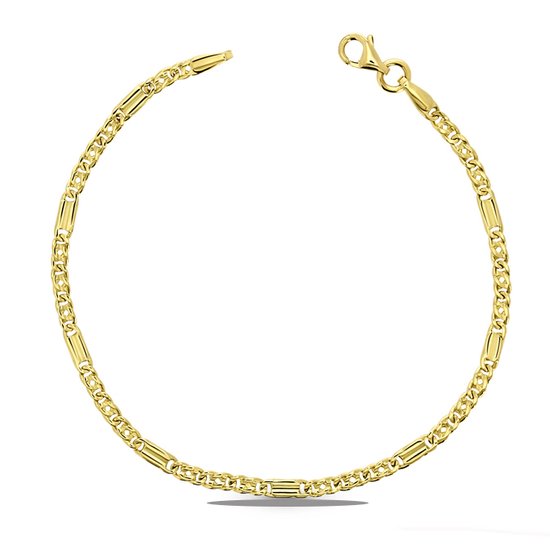 Juwelier Zwartevalk - 14 karaat gouden armband 13.159/18cm--
