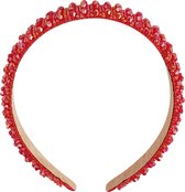 Hairband stones - red- Haarband- Rood-Yehwang- Plastic-kerst