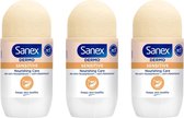 Sanex Déo Roller - Dermo Sensible - 3 x 50 ml