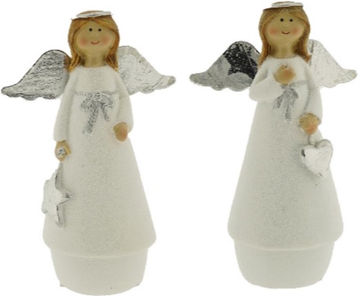 Home Society - Kerst Engeltjes - Staand - Biasca - S - 2 Stuks