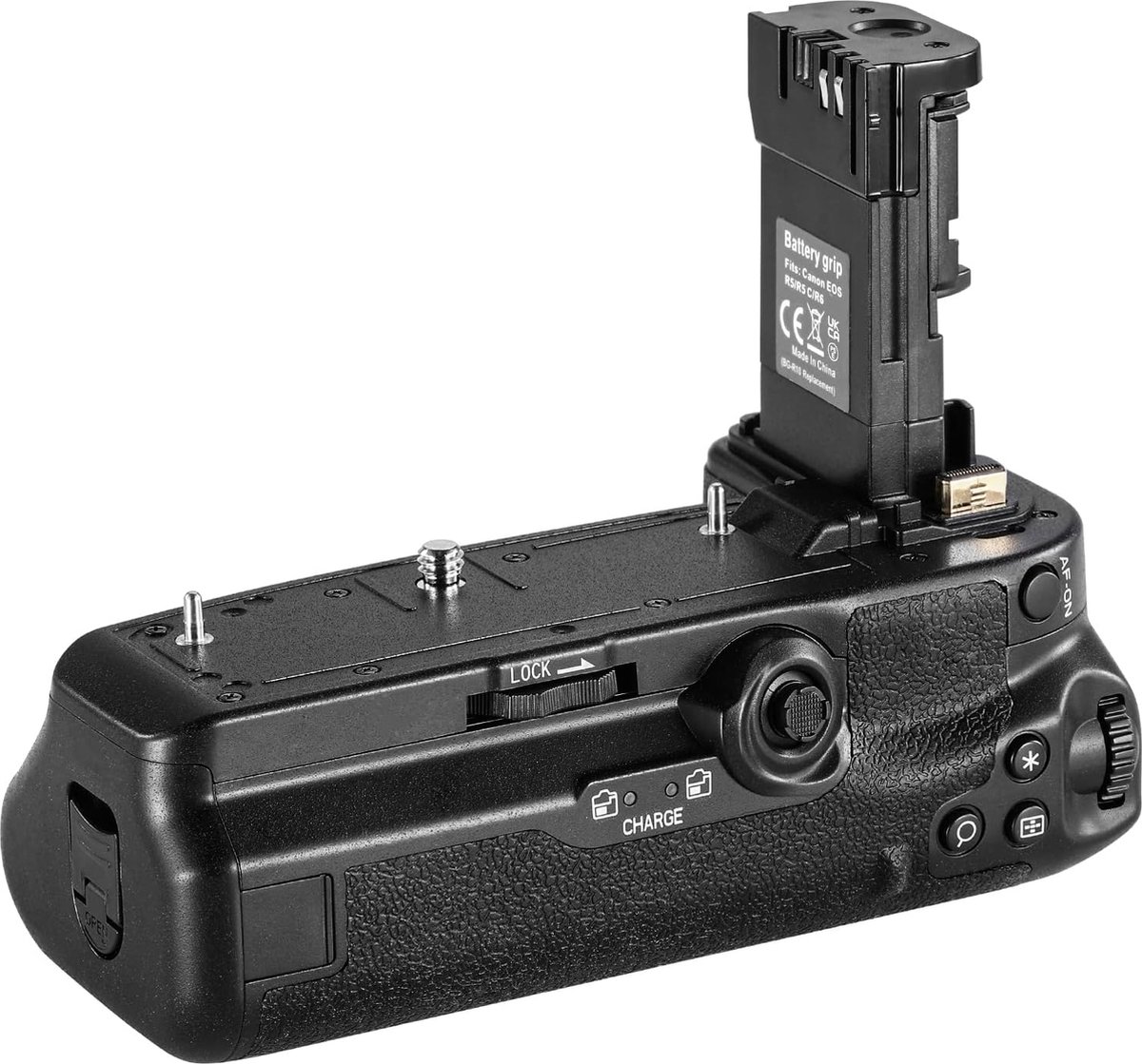 Neewer® - Batterijgreep, vervanging voor BG-R10, compatibel met Canon EOS R5 R5C R6 R6 Mark II mirrorless camera's - Gevoed door LP-E6/LP-E6N/LP-E6NH batterijen voor stabiele verticale fotografie