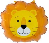 Ballon aluminium, tête de lion rieur, 43×38 cm Lion sourire
