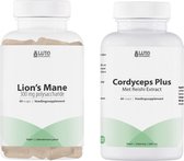 Lions Mane, Cordyceps & Reishi Bundel - Superfoods - Veganistisch - 2x 60 Capsules - Luto Supplements