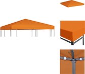 vidaXL Prieeldak Polyester 3x3m - Waterbestendig - Oranje - Partytent