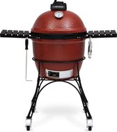 Bol.com Kamado Joe Classic 1 - Houtskoolbarbecue met onderstel en zijtafels - Geleverd met zak houtskool en aanmaakhoutkrullen -... aanbieding