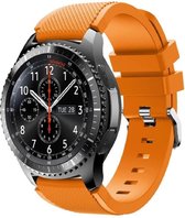 By Qubix Siliconen sportbandje - Oranje - Geschikt voor Samsung Galaxy Watch 3 (45mm) - Galaxy Watch 46mm - Samsung Gear S3 Classic & Frontier