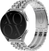 xoxo Wildhearts stalen smartwatch bandje 22mm - Geschikt voor Samsung Galaxy Watch 3 45mm / Watch 1 46mm / Gear S3 Classic & Frontier - Polar Vantage M / M2 / Grit X - Huawei Watch GT 1/2/3 46mm / GT 2 Pro - met horloge inkorter - Zilver