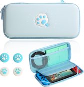 Livano Case Geschikt Voor Nintendo Switch - Hoes - Beschermhoes - Accessoires - Blauw