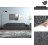 vidaXL Bankhoes - Beschermende meubelhoes - Universele pasvorm - 235-300 cm - Rekbaar polyester jersey - Antraciet - 100% polyester jersey - 160 g/m² - Tuinmeubelhoes