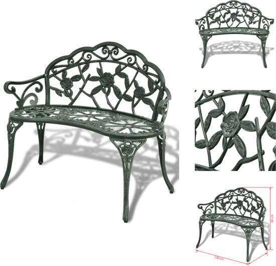 vidaXL Tuinbank 3-zits met crèmekleurige kussens Tuinbank - Lounge Set vidaXL Tuinbank 3-zits met crèmekleurige kussens Tuinbank - Lounge Set