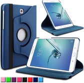 Draaibaar Hoesje - Rotation Tabletcase - Multi stand Case Geschikt voor: Samsung Galaxy Tab S2 9.7-Inch Tablet (SM-T810/SM-T815) - donker blauw
