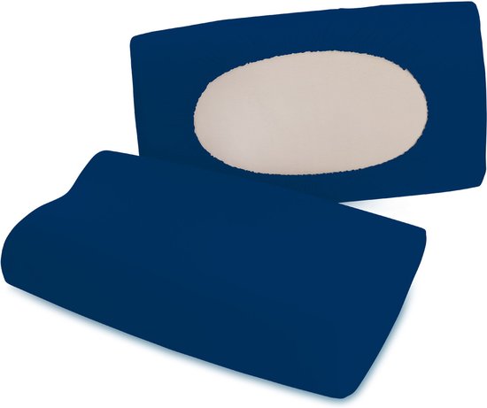 Schlafgut Pure Kussensloop flexible S-XL 570 Blue Profond