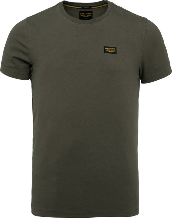 PME Legend - T-Shirt Logo Donker Groen - Heren - Maat XL - Modern-fit