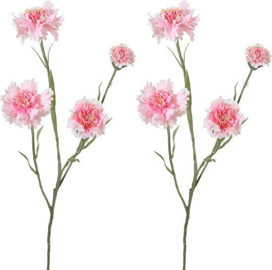Viv! Home Luxuries Korenbloem - 2 stuks - zijden bloem - roze - 61cm