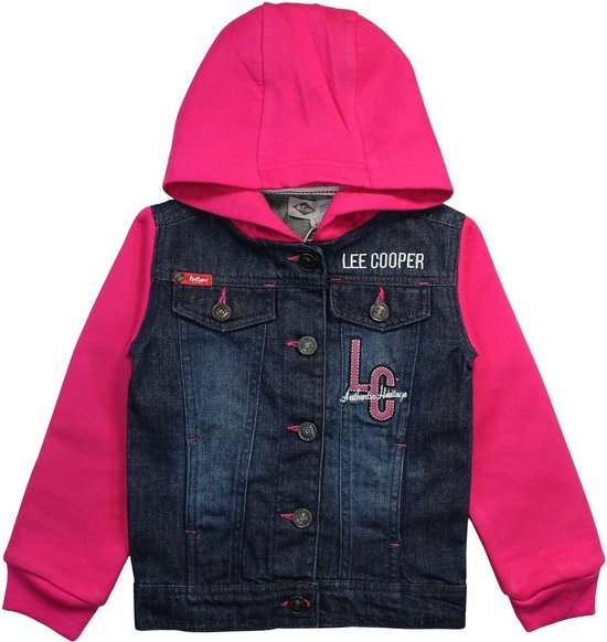Lee Cooper Jasje vestje LC denim roze Kids & Kind Meisjes Roze, Blauw - Maat: 158/164
