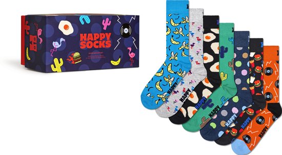 Happy Socks P000694 Set cadeau de 7 chaussettes Seven Days - taille 41-46