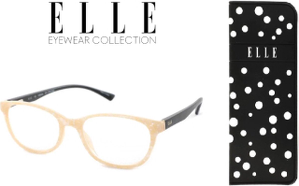 Leesbril Elle Eyewear EL15938-Beige/Zwart Elle-+2.50