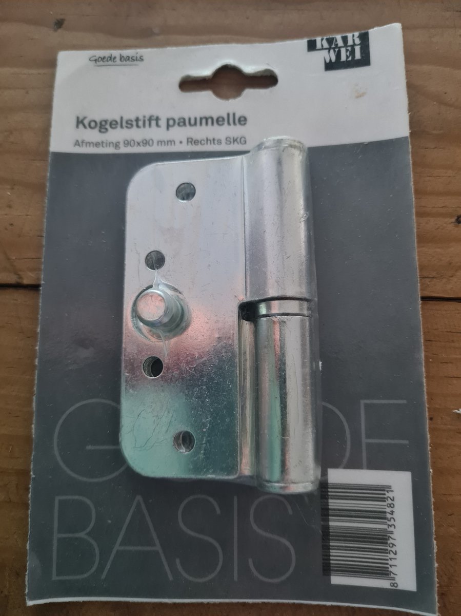Karwei Kogelstift paumelle 90x90mm Rechts SKG