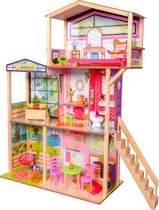KidKraft Blooming Spring Garden Maison de poupée en bois avec 31 accessoires