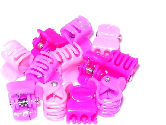 Haarklemmetjes mini roze tinten - meisjes - kinderen