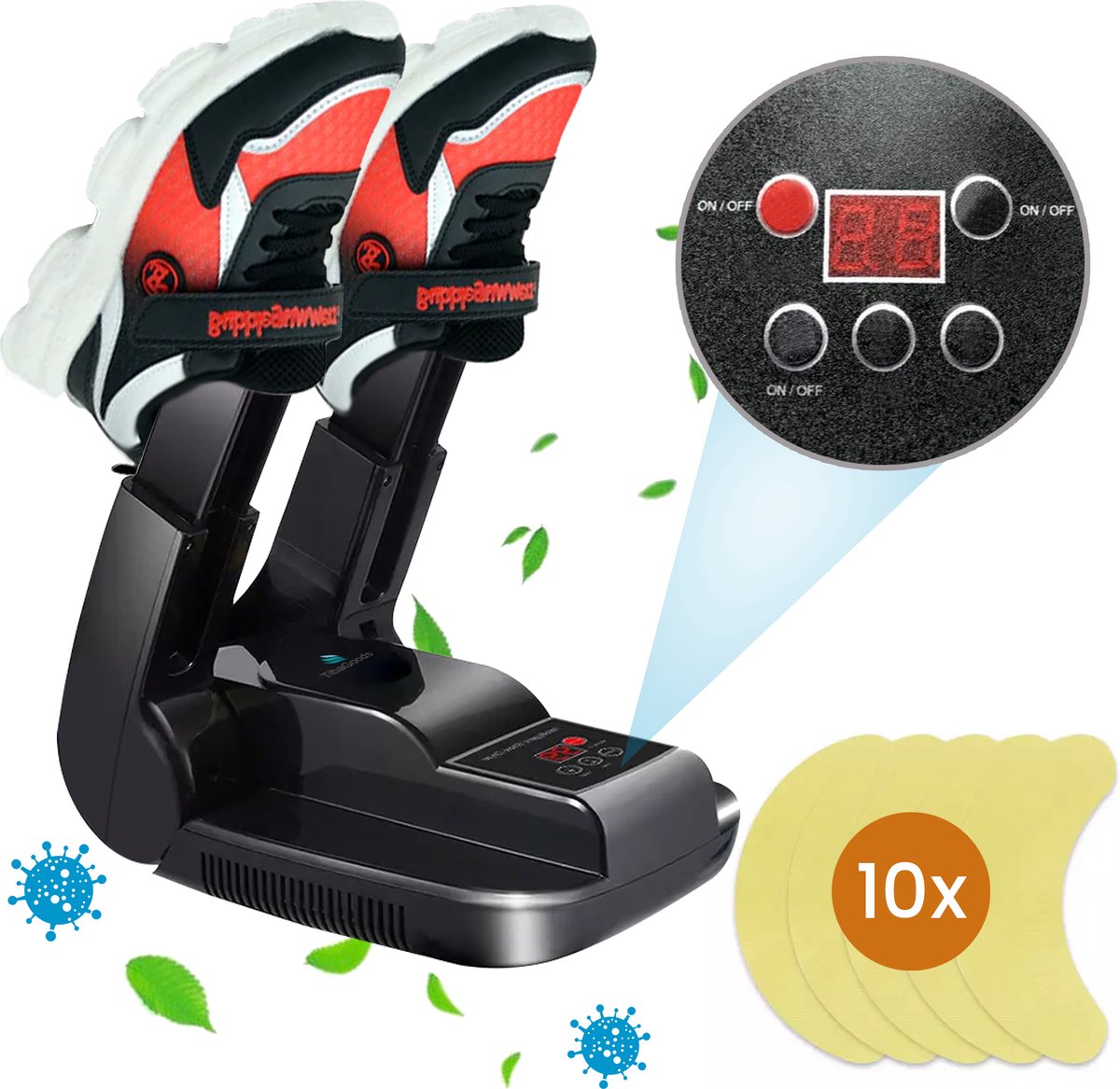 TibaGoods Premium Schoenendroger Schoenverfrisser Ozone