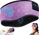 Masque de sommeil Bluetooth - Écouteurs de sommeil - Bandeau Bluetooth - Bande de couchage - Violet