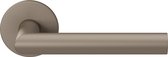 Deurkruk op rozet - Mocca blend - RVS - GPF bouwbeslag - GPF115VRA3 Mocca Blend L-haaks model 19mm 53x6mm