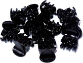 Haarklemmetjes zwart shiny