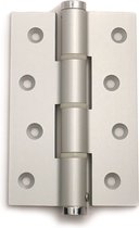 Justor deurveerscharnier enkelwerkend aluminium zilvergrijs, 120 mm lang, dd 30mm