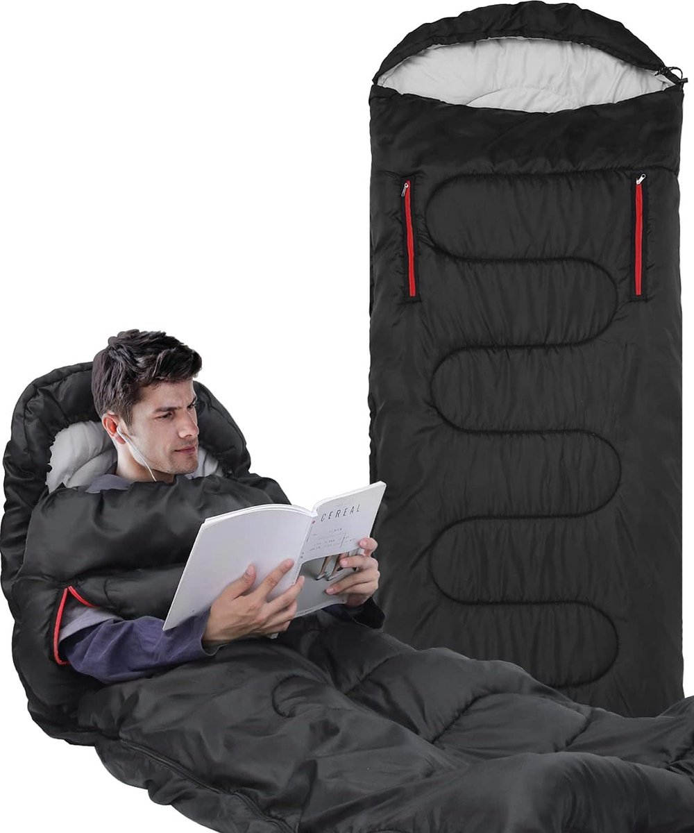 KingCamp Sac de couchage XXL large pour adulte 3 à 4