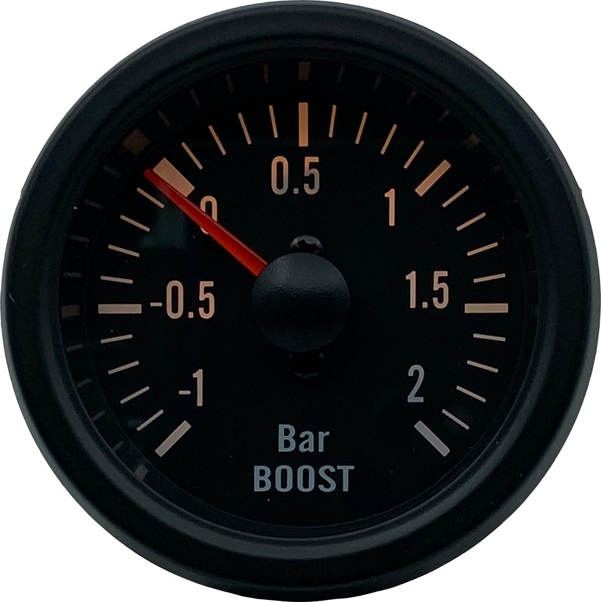 Boost / Turbodruk 2 Bar meter Zwart 12V VD series