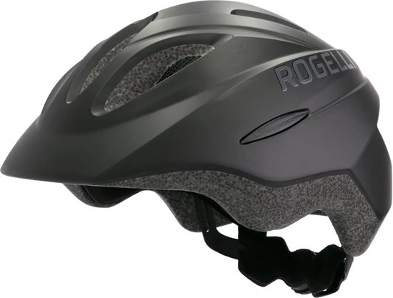 Rogelli Start Fietshelm Kinderen - Helm voor Jongens en Meisjes - Zwart - Maat M - 52-56 cm