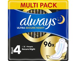 Always Maandverband Secure Night Ultra Wings — 96 stuks