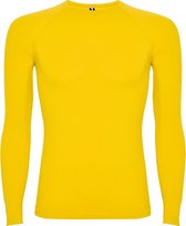 Pack de 2 Chemise de sport thermique jaune à manches raglan modèle sans couture Prime taille ML