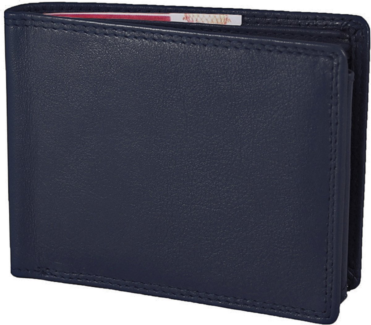 Houtkamp Leren Heren Portemonnee - Billfold - Nappa Leer - Blauw