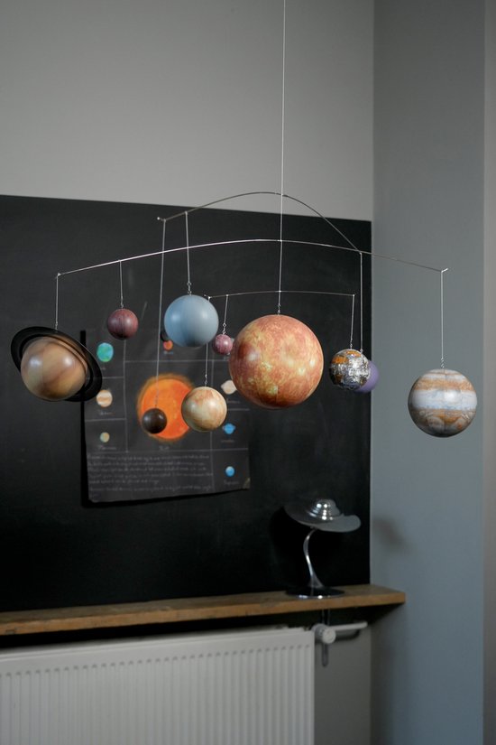 Guirlande éducative Système Solaire Planet Balles Eillybird - 9 Balles Planétaires Décoratives à Suspendre | Mobile Éducatif Pour Enfants Mobile Planètes Solaire