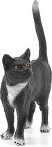 Schleich Farm World - Zwarte staande kat, figuur voor kinderen 3+