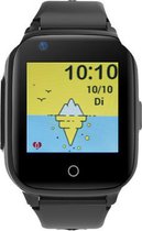 DARZ Smartwatch pour enfants - Montres connectées - Smartwatch enfant - Montre GPS enfant - Traceur GPS enfant avec cloche et fonction vidéo - Appel vidéo 4G - résistant aux éclaboussures - Alarme SOS - Zwart