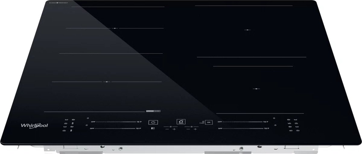 Whirlpool Inductiekookplaat | Model WF S3660 CPNE | Inbouw | 59 cm | 4 zones | FlexiSide | Zwart