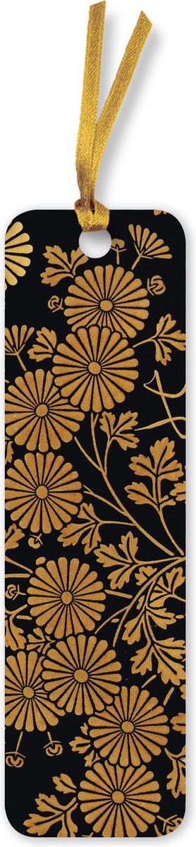 Flame Tree Bookmarks (Foiled)- Uematsu Hobi: Box Decorated with Chrysanthemums Bookmarks (pack of 10)