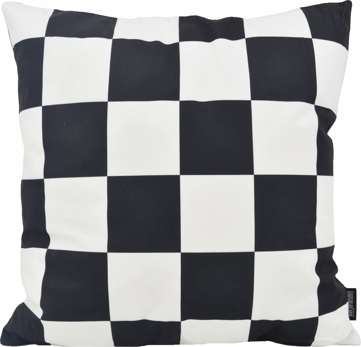 Gek op Kussens! Checker Zwart Kussenhoes | Katoen/Polyester | 45 x 45 cm