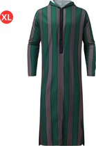 Vêtements musulmans Livano - Djellaba Hommes - Vêtements islamiques - Alhamdulillah - Caftan homme arabe - Vert - Taille XL