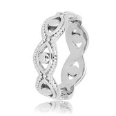 My Bendel - Bague ouverte tressée argentée - Bague ouverte tressée argentée - Avec emballage cadeau luxueux