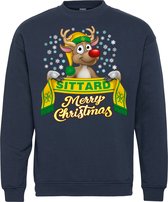 Kersttrui Sittard | Foute Kersttrui Dames Heren | Kerstcadeau | Fortuna Sittard supporter | Navy | maat M