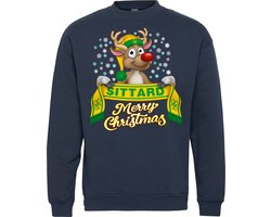 Kersttrui Sittard | Foute Kersttrui Dames Heren | Kerstcadeau | Fortuna Sittard supporter | Navy | maat M