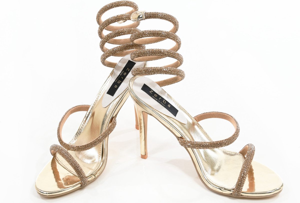 Zerba - Dames Sandalen - Maat 37 - Zilver - Novella