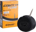 Oranje Conti Tube Race 28 (700C) doos naast een opgerolde zwarte fietsband.