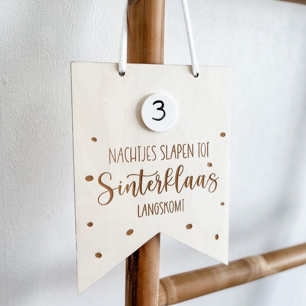 KLEINE FRUM - Sinterklaas - handgemaakt - vaantje - hout - aftellen - Sint en Piet - musthave - diy - 5 december - pakjesavond