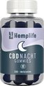 CBD Nacht Gummies | 15 mg | (60stuks) | Hemplife | CBD | Melatonin | Slaap Supplementen